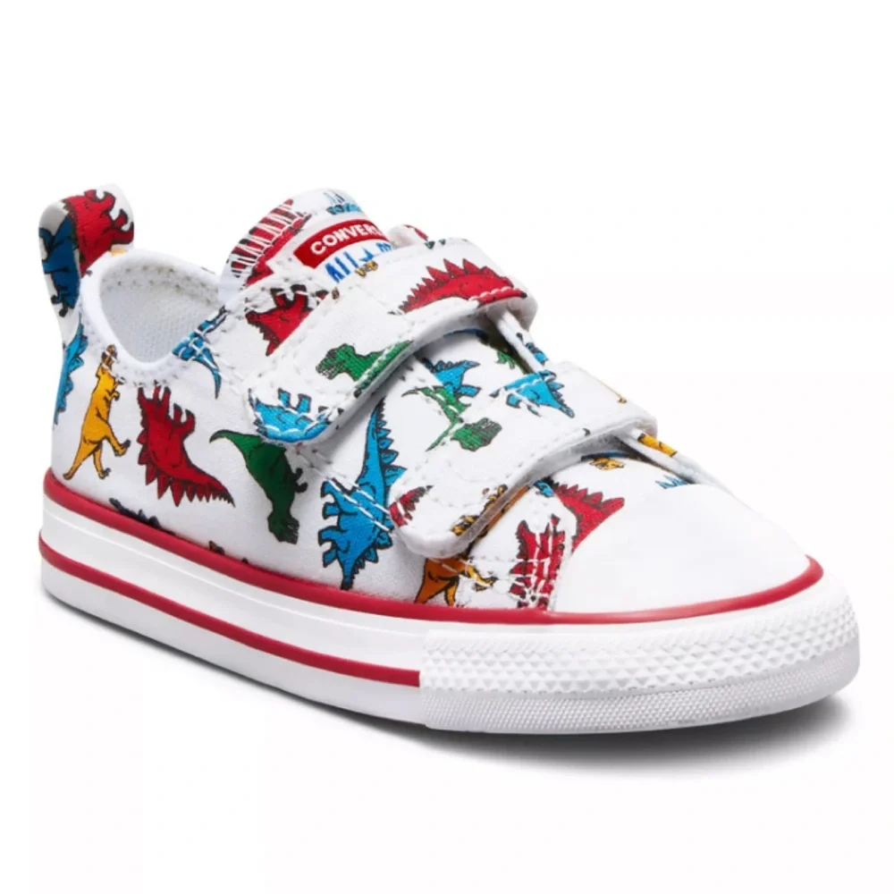 Converse Chuck Taylor All Star CTAS Boys Baby Infant Dinosaur Low Top Sneakers